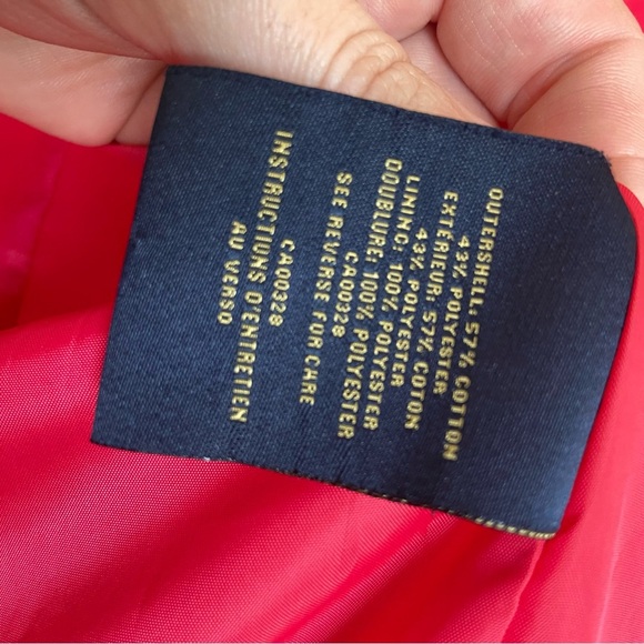 London Fog Red Short Trench Coat - Picture 12 of 16